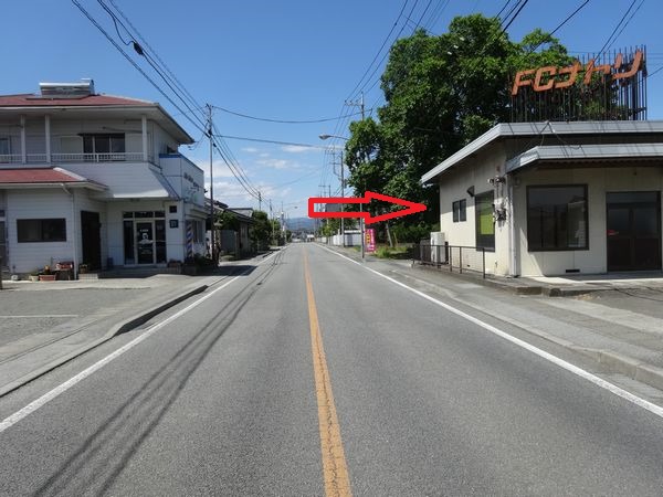 清樹園駐車場への案内看板